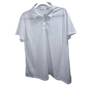 Hagen Ladies Sz XXL White Short Sleeve Polo Golf Tennis Pickleball Nantucket NWT